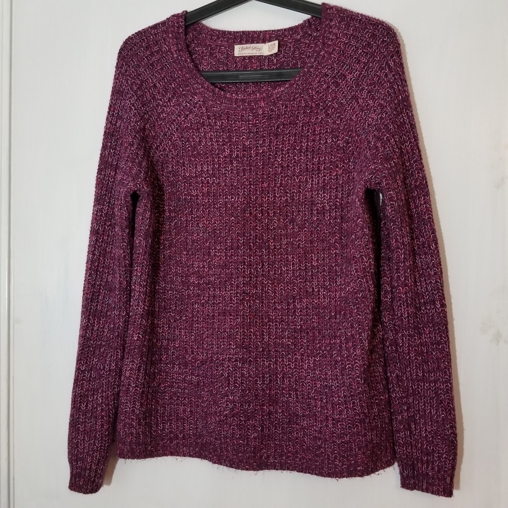 Fade Glory Crew Neck Knit Sweater
